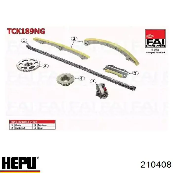 Cadeia do mecanismo de distribuição de gás, kit Hepu 210408 preço, a partir de 269,17 USD