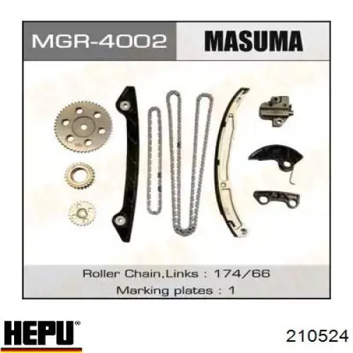 Cadeia do mecanismo de distribuição de gás, kit Hepu 210524 preço, a partir de 333,17 USD
