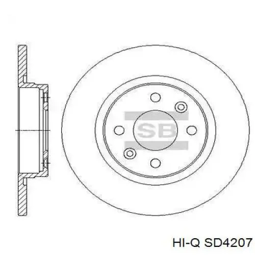Disco do freio dianteiro Hi-q SD4207 preço, a partir de 48,56 USD