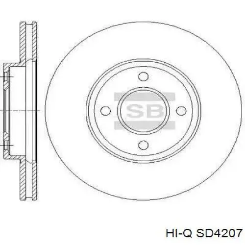 Compre SD4207 Hi-q Disco do freio dianteiro