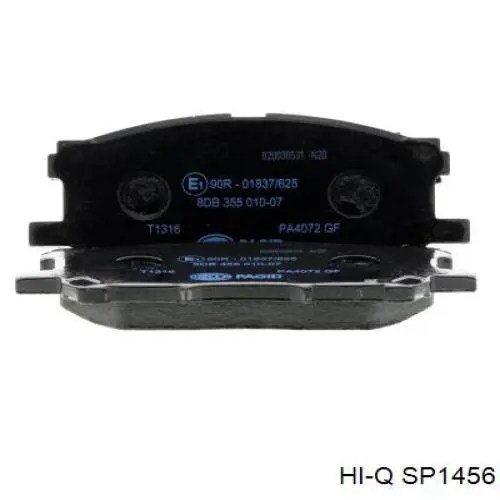 SP1456 Hi-q Sapatas do freio dianteiras de disco