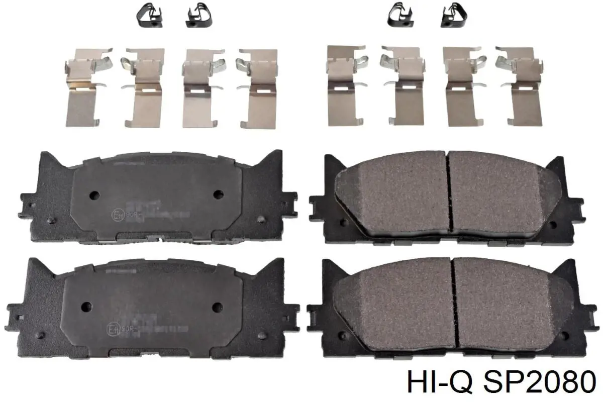 SP2080 Hi-q Sapatas do freio dianteiras de disco