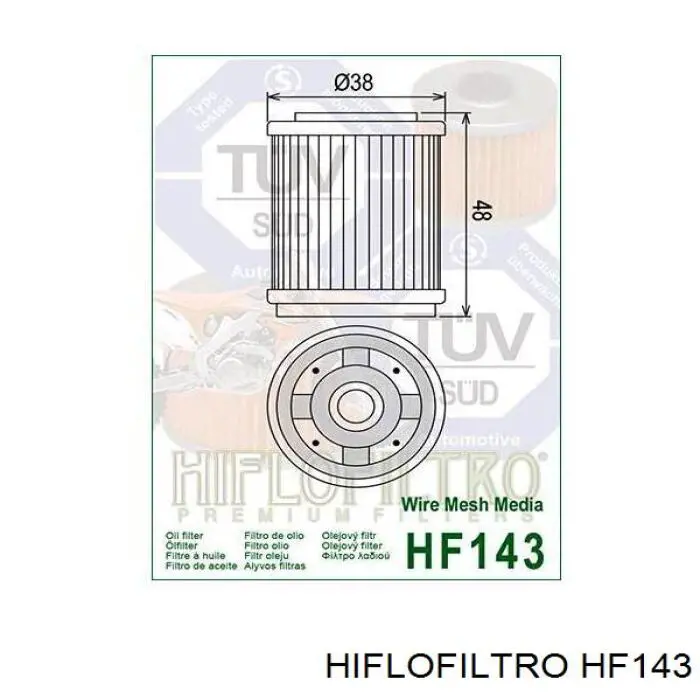 Filtro de óleo Hiflofiltro HF143 preço, a partir de 15,96 USD