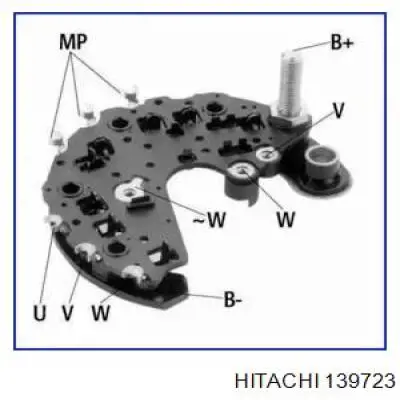 Eixo de diodos do gerador Hitachi 139723 preço, a partir de 35,40 USD