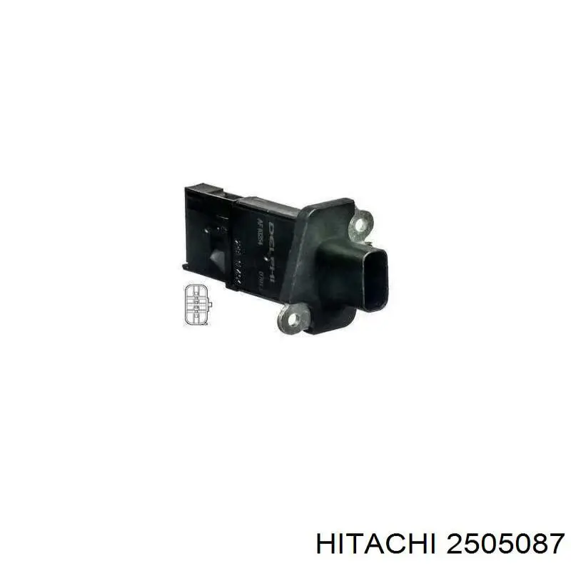 Compre 2505087 Hitachi Sensor de fluxo (consumo) de ar, medidor de consumo M.A.F. - (Mass Airflow)