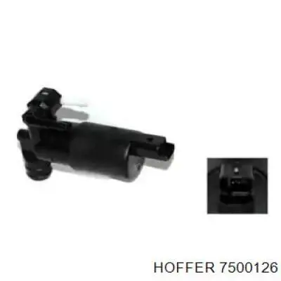 7500126 Hoffer Bomba de motor de fluido para lavador de vidro dianteiro