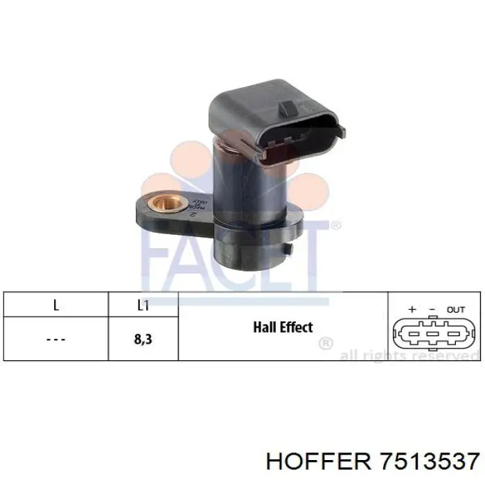 Compre 7513537 Hoffer Pedal de gás (de acelerador)