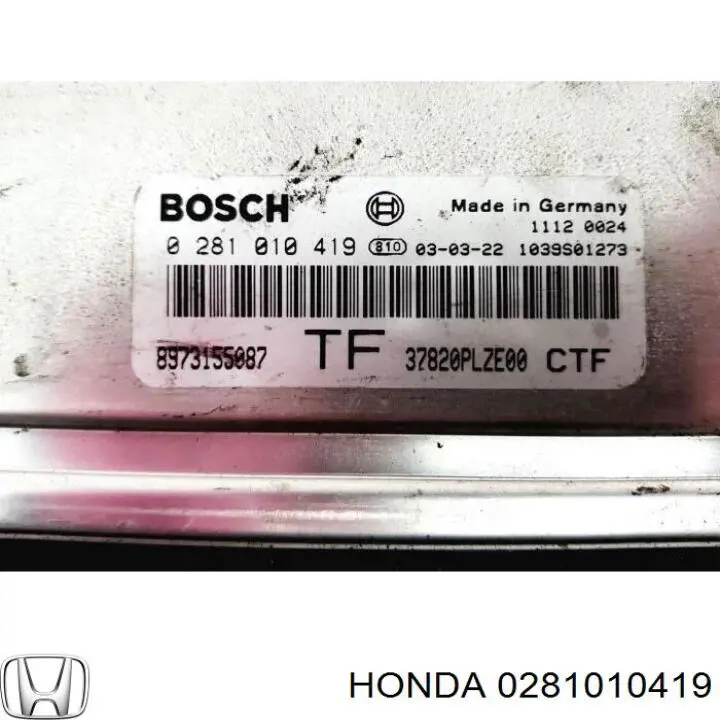 Compre 0281010419 Honda Módulo de direção (Centralina eletrônica) de motor