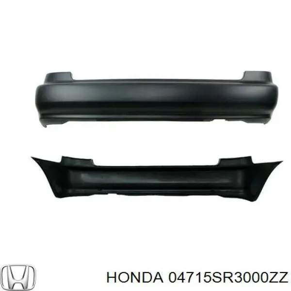 04715SR3000ZZ Honda Pára-choque traseiro