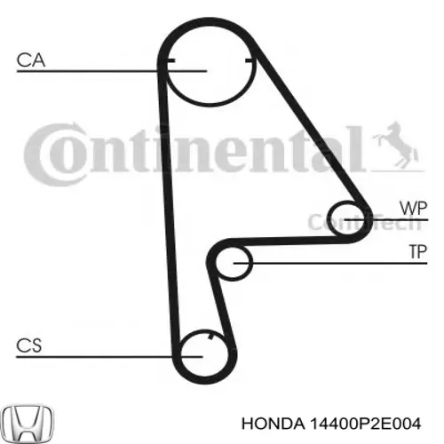 Compre 14400P2E004 Honda Correia do mecanismo de distribuição de gás