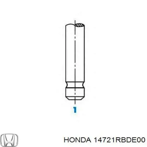 Compre 14721RBDE00 Honda Válvula de escape