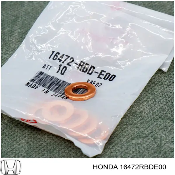 Compre 16472RBDE00 Honda Anel (arruela) do injetor de ajuste