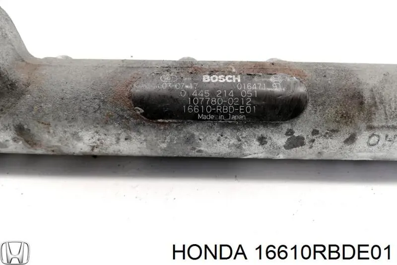 16610RBDE01 Honda Distribuidor de combustível (rampa)