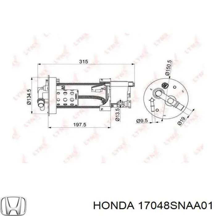 Filtro de combustível Honda 17048SNAA01 preço, a partir de 82,95 USD