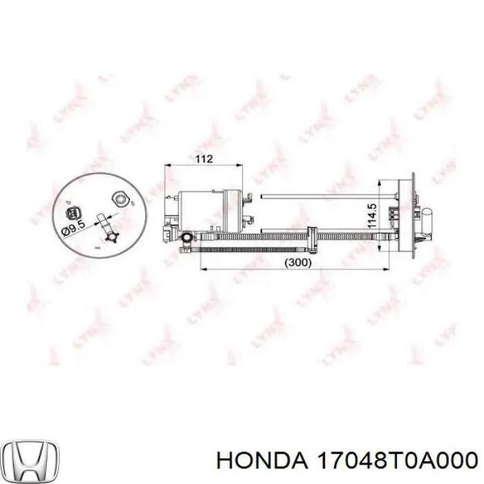 Módulo de bomba de combustível com sensor do nível de combustível Honda 17048T0A000 preço, a partir de 40,42 USD