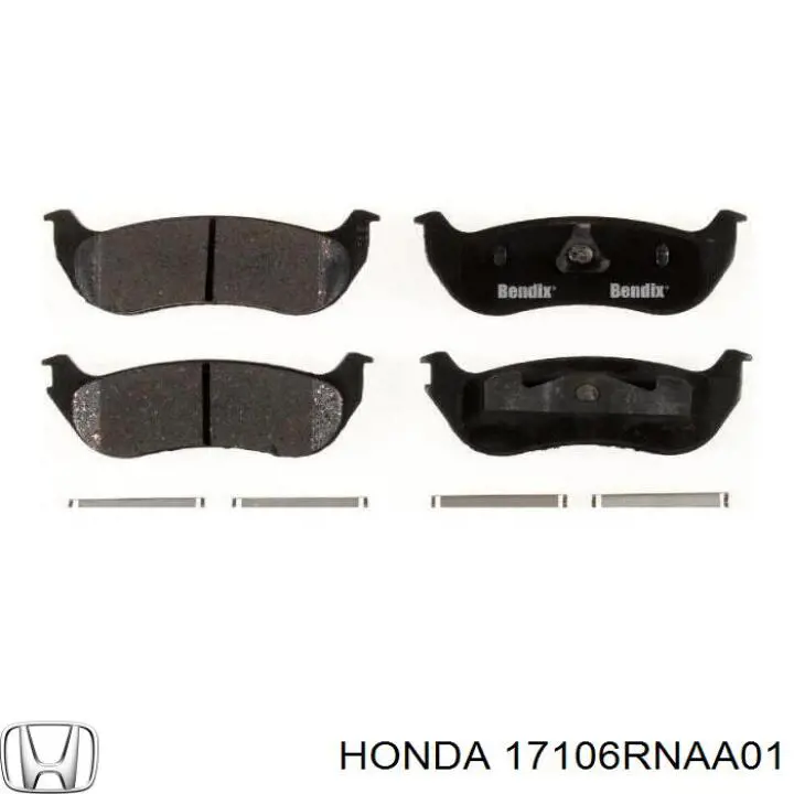 17106RNAA01 Honda Vedante de tubo coletor de admissão