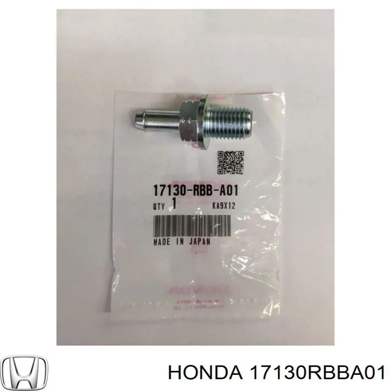17130RBBA01 Honda Válvula PCV de ventilação dos gases de cárter