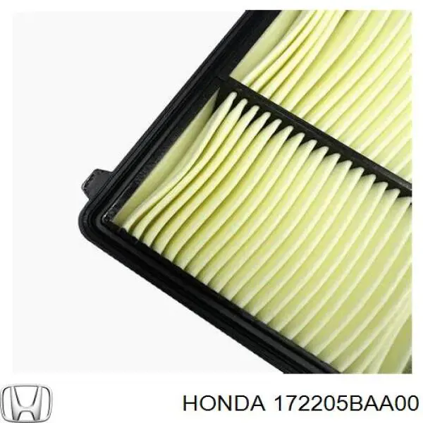 Filtro de ar 172205BAA00 Honda
