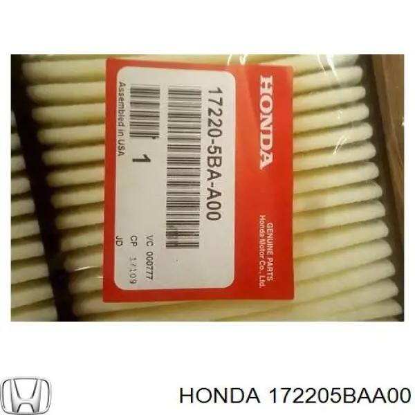 Compre 172205BAA00 Honda Filtro de ar