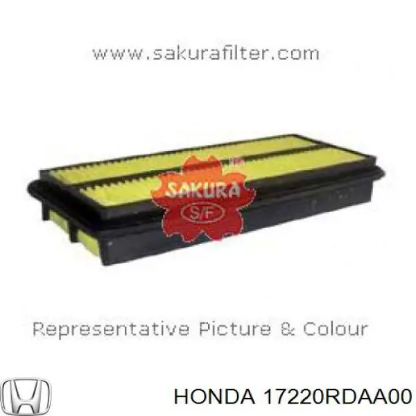 Filtro de ar Honda 17220RDAA00 preço, a partir de 14,36 USD