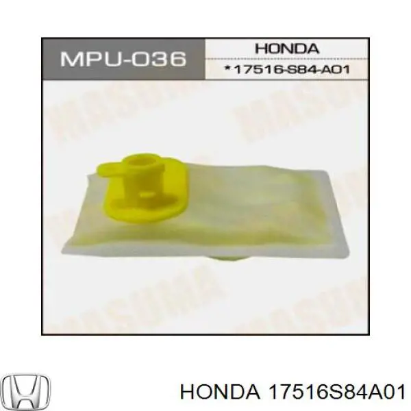 Filtro de malha de bomba de gasolina Honda 17516S84A01 preço, a partir de 5,88 USD