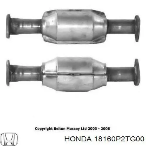 Compre 18160P2TG00 Honda Convertidor - catalisador