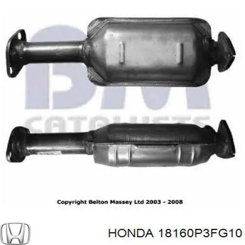 Compre 18160P3FG10 Honda Filtro de partículas do sistema dos gases de escape
