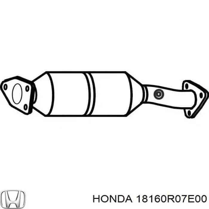 Compre 18160R07E00 Honda Filtro de partículas do sistema dos gases de escape