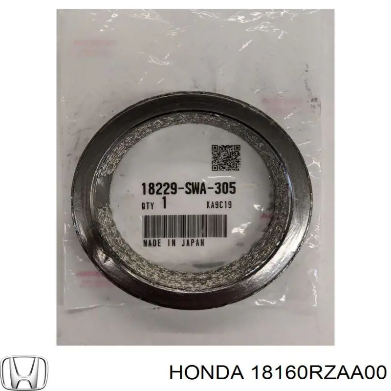 Convertidor - catalisador Honda 18160RZAA00 preço, a partir de 3385,05 USD