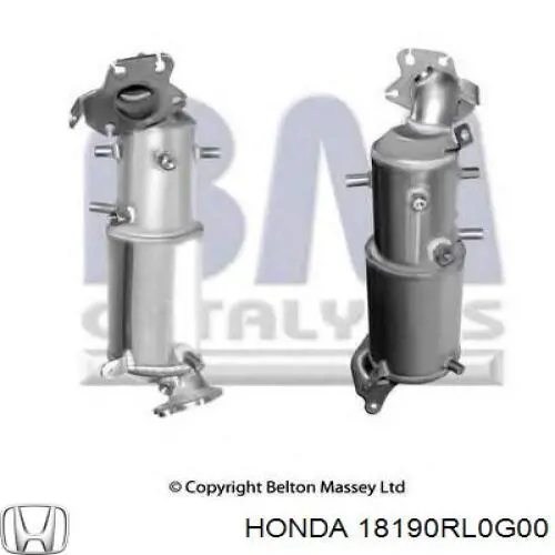 18190RL0G00 Honda Filtro de partículas do sistema dos gases de escape