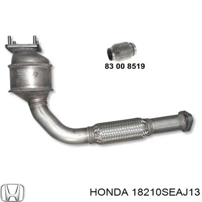Compre 18210SEAJ13 Honda Tubo de admissão dianteiro (calças) do silenciador