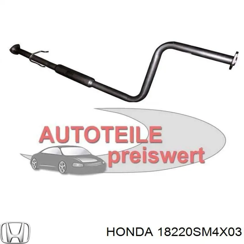 Silenciador, parte central Honda 18220SN7X00 preço, a partir de 76,00 USD