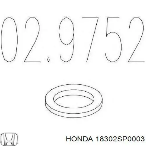 Compre 18302SP0003 Honda Anel de tubo de admissão do silenciador