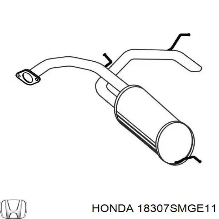 Silenciador, parte traseira Honda 18307SMGE11 preço, a partir de 113,90 USD