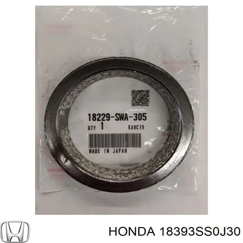 Compre 18393SS0J30 Honda Anel de tubo de admissão do silenciador