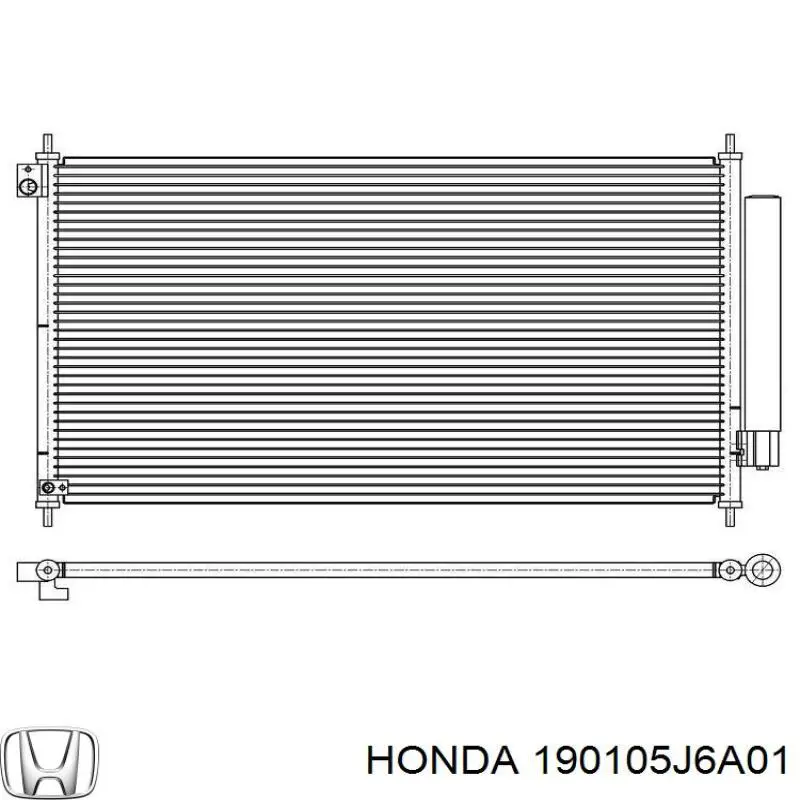 Radiador de esfriamento de motor Honda 190105J6A01 preço, a partir de 212,15 USD