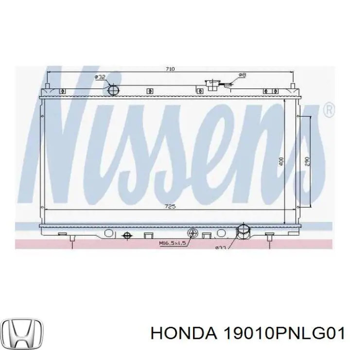 Compre 19010PNLG01 Honda Radiador de esfriamento de motor