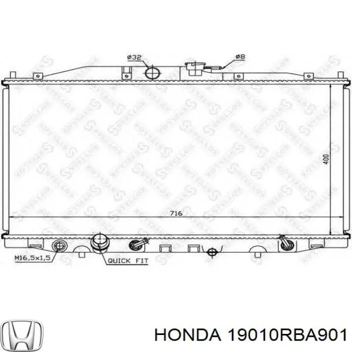 Compre 19010RBA901 Honda Radiador de esfriamento de motor