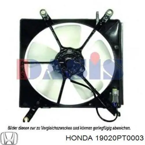 Motor de ventilador do sistema de esfriamento Honda 19020PT0003 preço, a partir de 66,39 USD