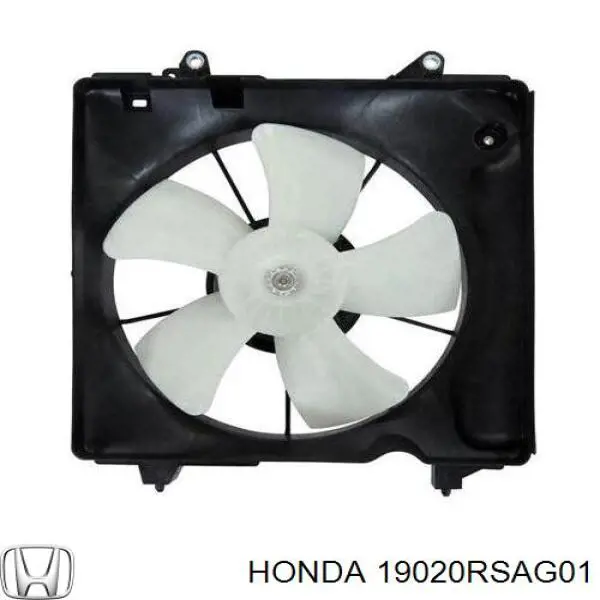 Ventilador (roda de aletas) do radiador de esfriamento direito Honda 19020RSAG01 preço, a partir de 75,84 USD
