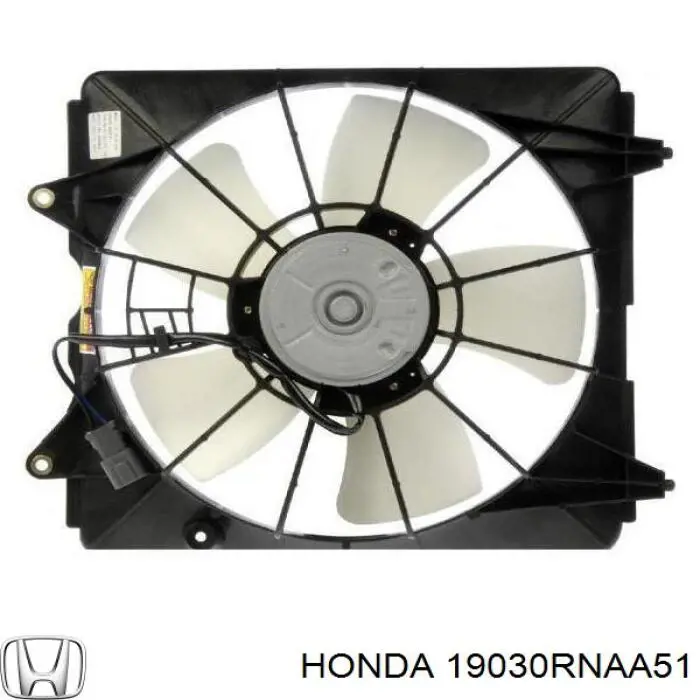 Ventilador (roda de aletas) do radiador de esfriamento Honda 19030RNAA51 preço, a partir de 66,69 USD