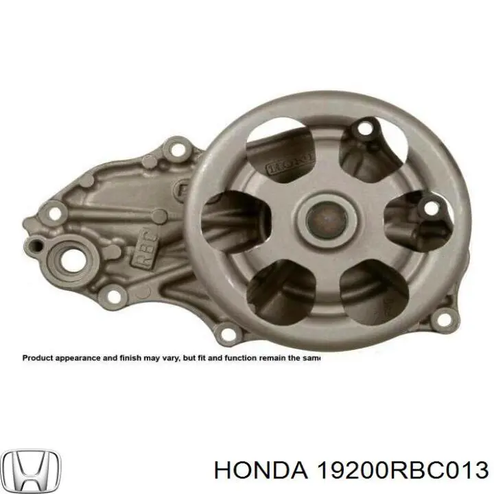 Bomba de água (bomba) de esfriamento Honda 19200RBC013 preço, a partir de 65,44 USD