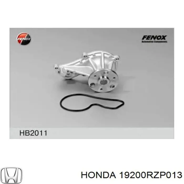 Bomba de água (bomba) de esfriamento Honda 19200RZP013 preço, a partir de 37,28 USD