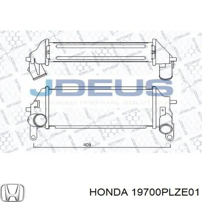 Radiador de intercooler Honda Civic VII EU, EP, EV