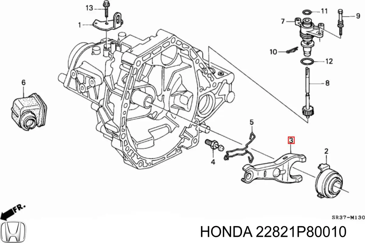Forquilha de embraiagem para Honda CR-V I RD