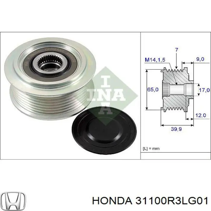 Gerador Honda 31100R3LG01 preço, a partir de 329,85 USD