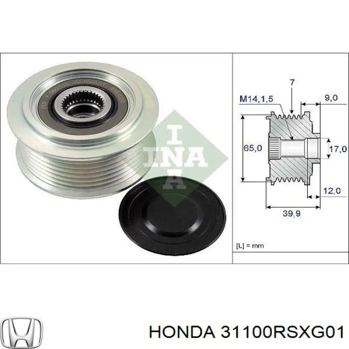 Gerador Honda 31100RSXG01 preço, a partir de 282,66 USD