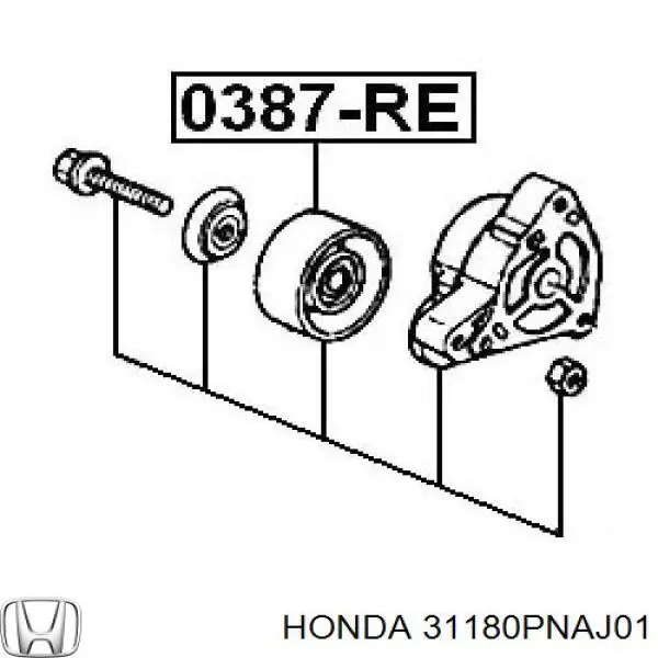 Rolo parasita da correia de transmissão Honda 31180PNAJ01 preço, a partir de 19,08 USD