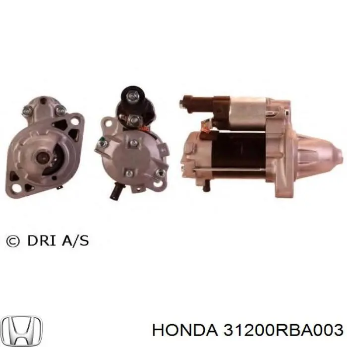 31200RBA003 Honda Motor de arranco