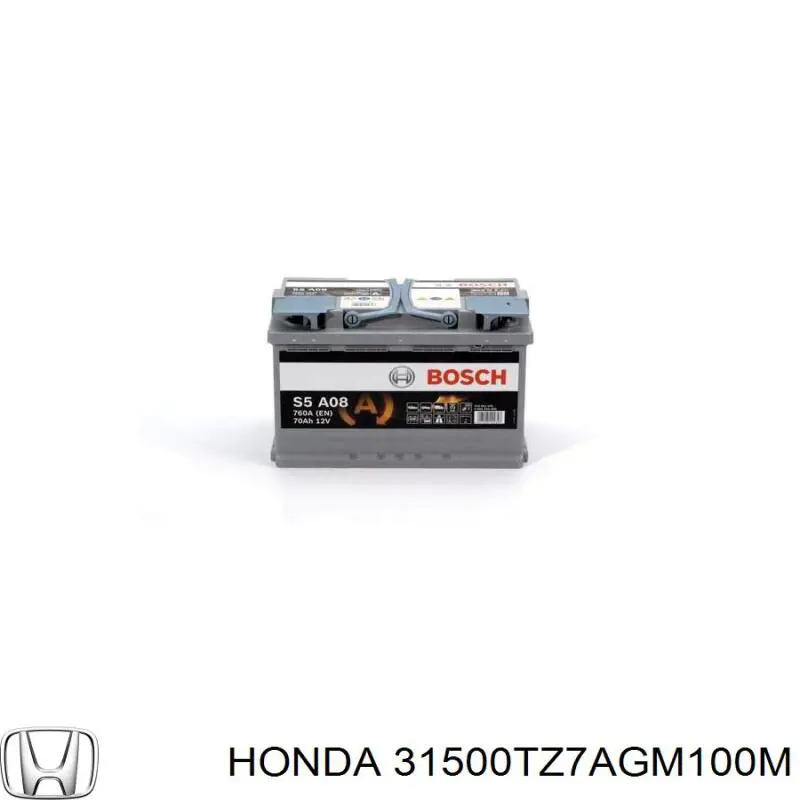 Compre 31500TZ7AGM100M Honda Bateria recarregável (PILHA)